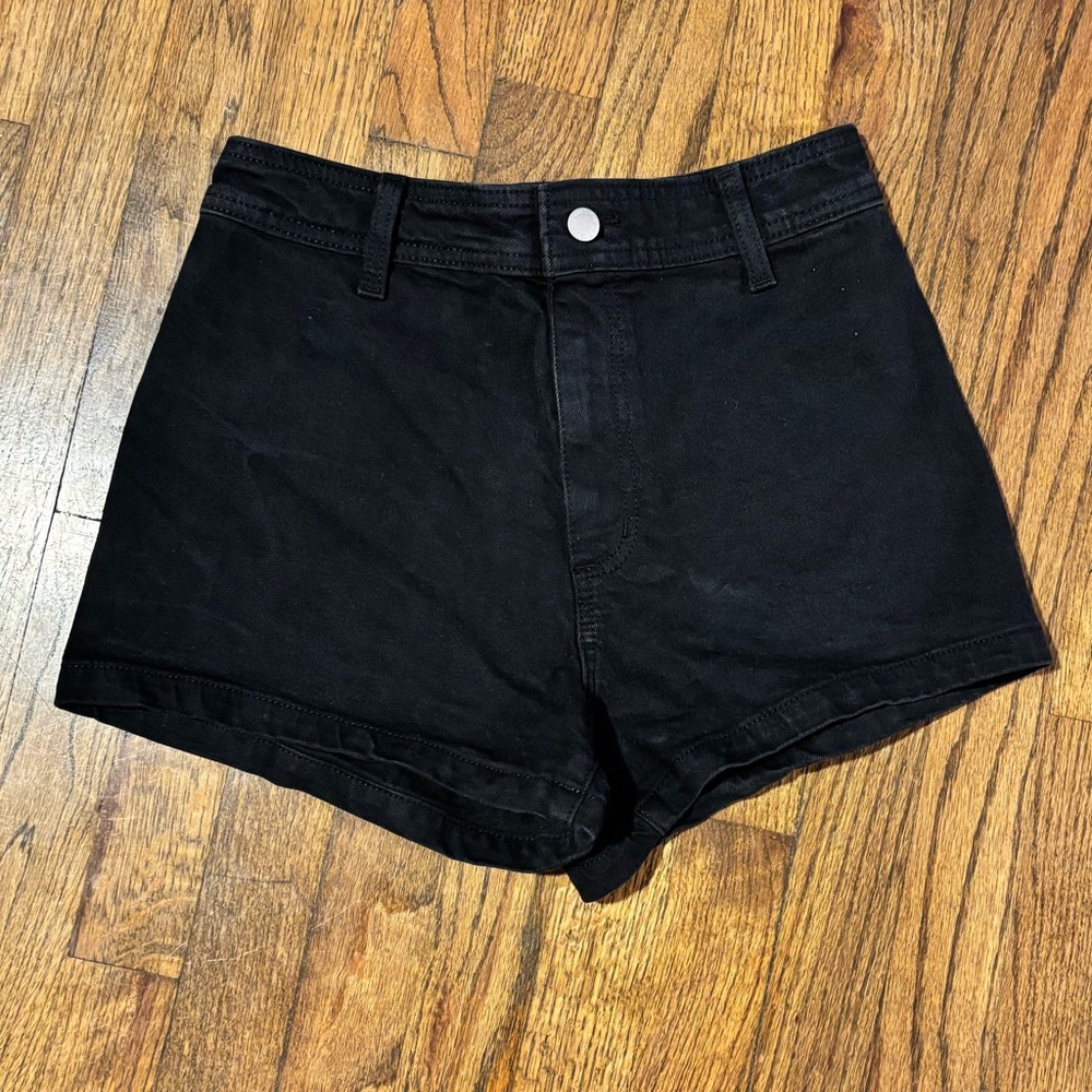 Universal Thread High Waist Black Denim Shorts